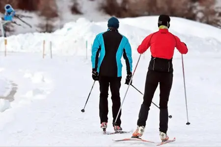 na nartach biegowych